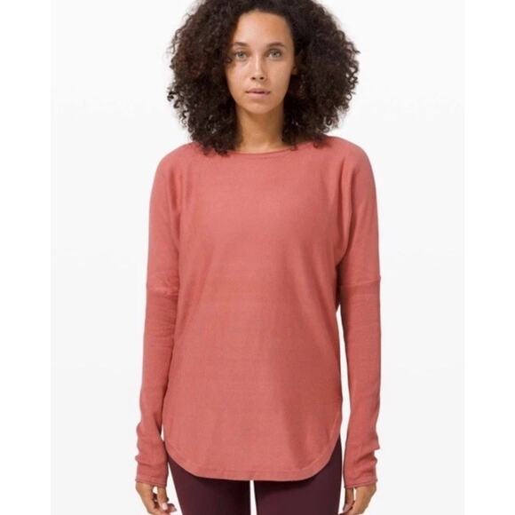 Lululemon Size 2 Women Take it All In Lightweight Sweater Ribbed Sleeve 48-22 - Picture 4 of 12